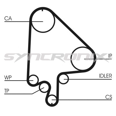 Kit de courroie crantée SYNCRONIX SY110871