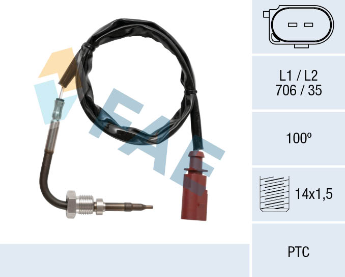 Capteur, température des gaz FAE 68045