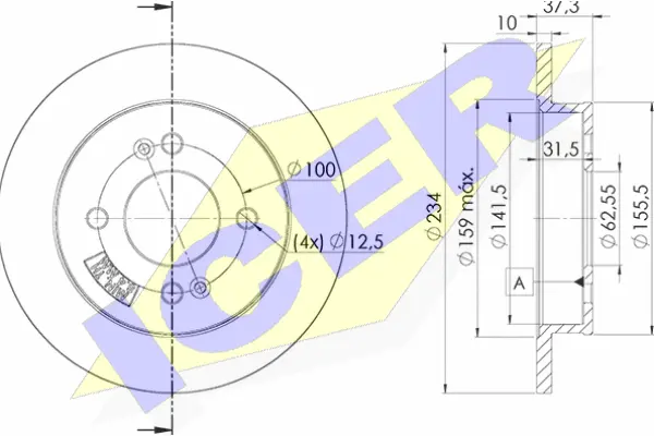 Disque de frein ICER 78BD7520-2