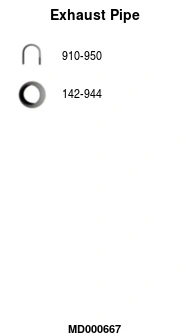 Tuyau d'échappement FA1 MD000667