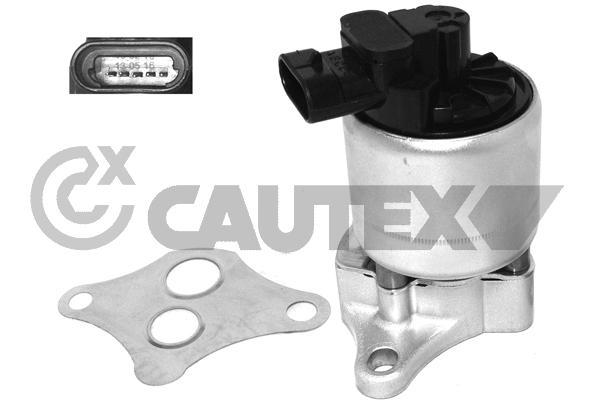 Vanne EGR, commande des gaz d'échappement CAUTEX 757568