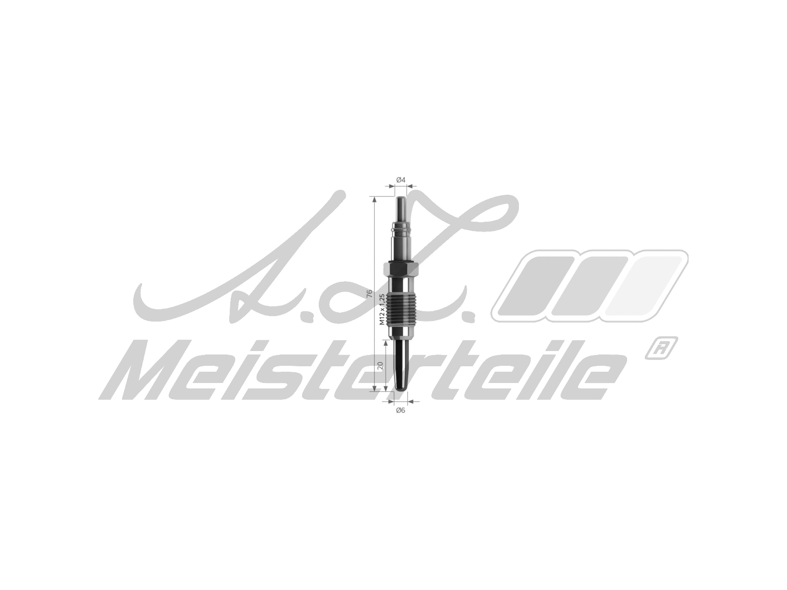 Bougie de préchauffage A.Z. Meisterteile AZMT-49-040-1065