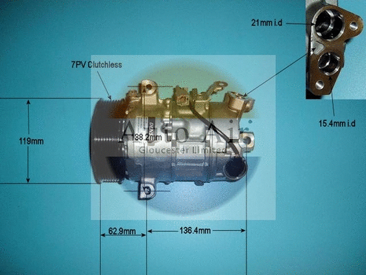 Compresseur, climatisation AUTO AIR GLOUCESTER 14-1271