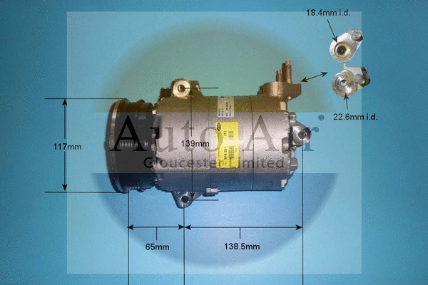 Compresseur, climatisation AUTO AIR GLOUCESTER 14-9787