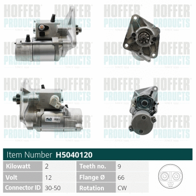 Démarreur HOFFER H5040120
