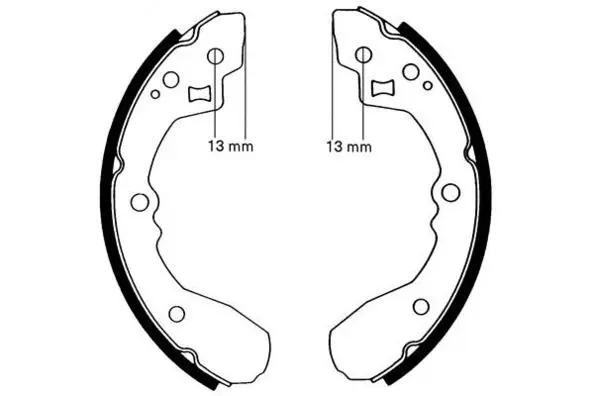 Jeu de mâchoires de frein E.T.F. 09-0584