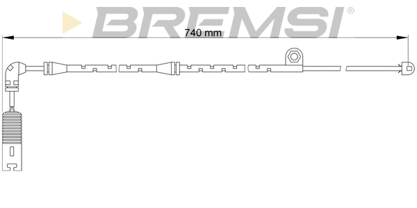 Contact d'avertissement, usure des plaquettes de frein BREMSI WI0610