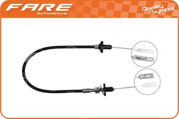 Tirette à câble, commande d'embrayage FARE-CO 24906