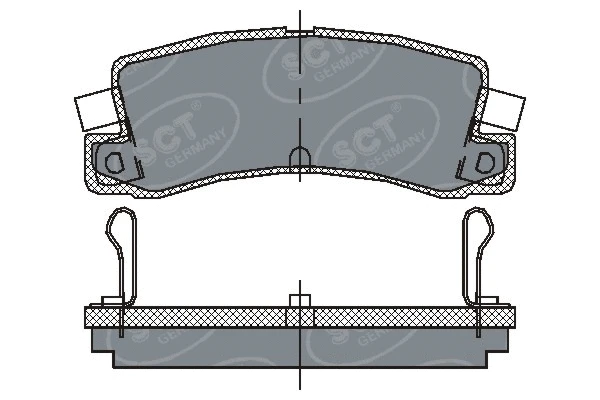 Kit de plaquettes de frein, frein à disque SCT - MANNOL SP 106 PR