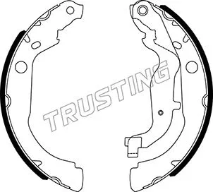 Jeu de mâchoires de frein TRUSTING 088.244