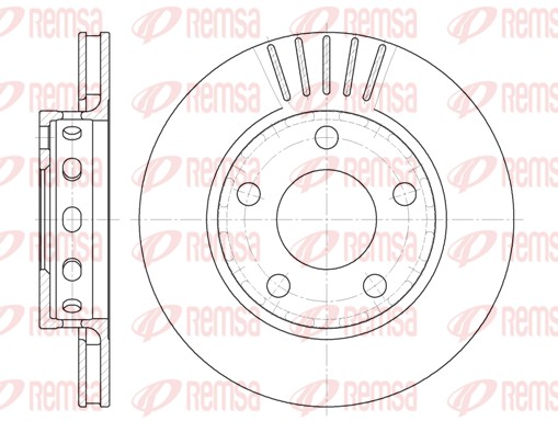 Disque de frein REMSA 6835.10