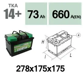 Batterie de démarrage Technika TKA14+
