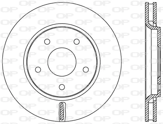 Disque de frein OPEN PARTS BDA2534.20