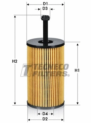 Filtre à huile TECNECO FILTERS OL0114E