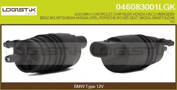 Pompe d'eau de nettoyage, nettoyage des vitres LGK 046083001LGK