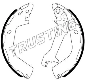 Jeu de mâchoires de frein TRUSTING 046.235