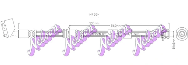 Flexible de frein KAWE H4554
