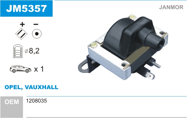 Bobine d'allumage JANMOR JM5357