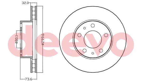 Disque de frein DEEVO BD20840