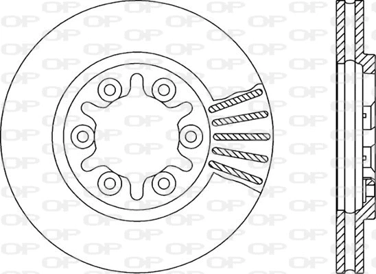 Disque de frein OPEN PARTS BDR1378.20