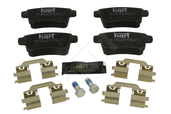 Kit de plaquettes de frein, frein à disque HART 253 767