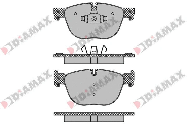 Kit de plaquettes de frein, frein à disque DIAMAX N09466