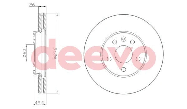 Disque de frein DEEVO BD22800