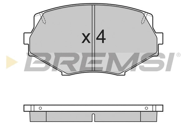 Kit de plaquettes de frein, frein à disque BREMSI BP2760