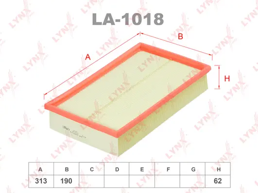 Filtre à air LYNXAUTO LA-1018