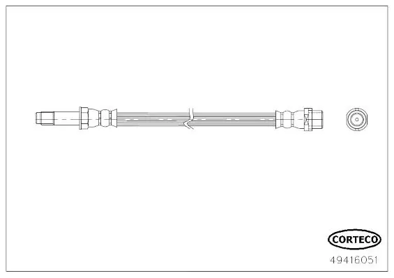 Flexible de frein CORTECO 49416051