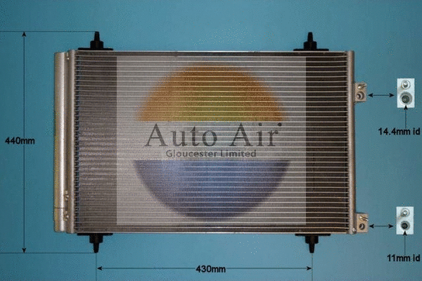 Condenseur, climatisation AUTO AIR GLOUCESTER 16-9928