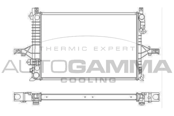 Radiateur, refroidissement du moteur AUTOGAMMA 104207