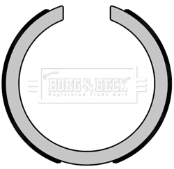 Jeu de mâchoires de frein, frein de stationnement BORG & BECK BBS6486