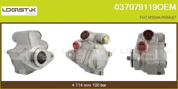 Pompe hydraulique, direction LGK 037079119OEM