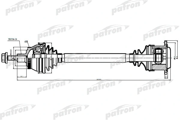 Arbre de transmission PATRON PDS9039