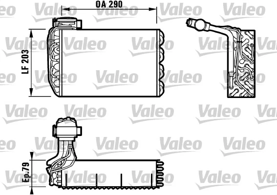 Évaporateur climatisation VALEO 817091
