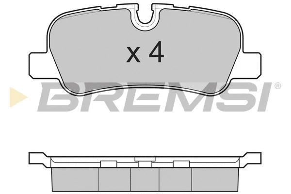 Kit de plaquettes de frein, frein à disque BREMSI BP3207