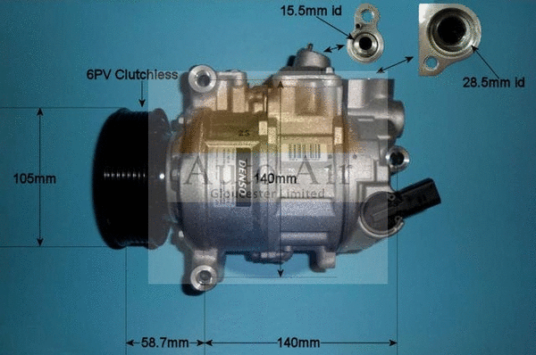 Compresseur, climatisation AUTO AIR GLOUCESTER 14-0238