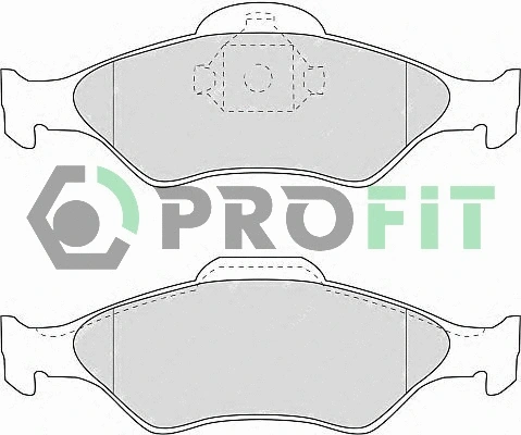 Kit de plaquettes de frein, frein à disque PROFIT 5000-1393