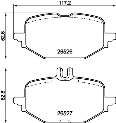 Kit de plaquettes de frein, frein à disque MINTEX MDB3512