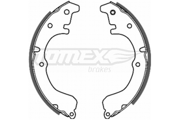 Jeu de mâchoires de frein TOMEX Brakes TX 20-39