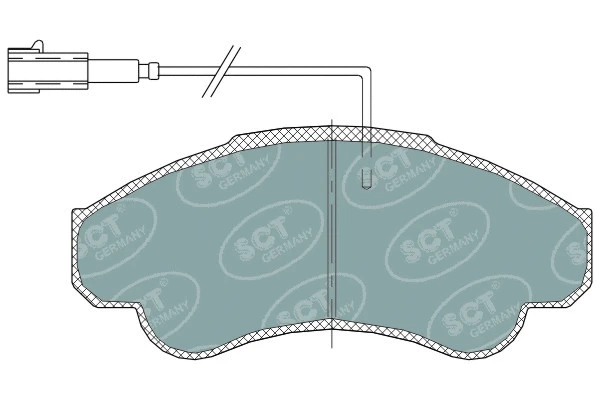 Kit de plaquettes de frein, frein à disque SCT - MANNOL SP 322 PR