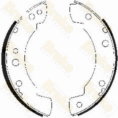 Jeu de mâchoires de frein Brake ENGINEERING SH2140