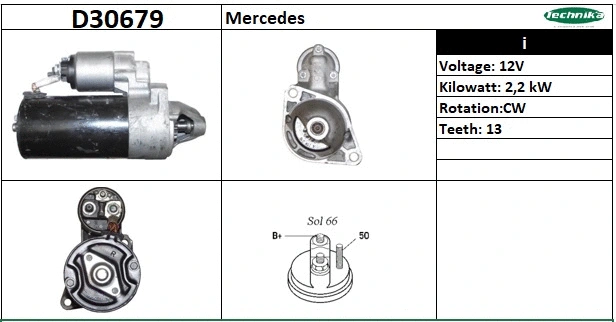 Démarreur Technika D30679