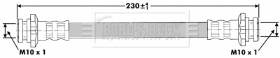 Flexible de frein BORG & BECK BBH6883
