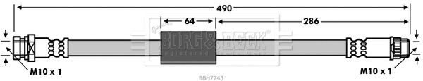 Flexible de frein BORG & BECK BBH7743
