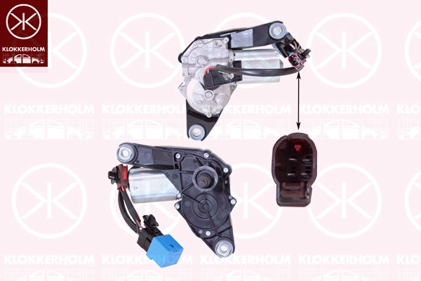 Moteur d'essuie-glace KLOKKERHOLM 55027175