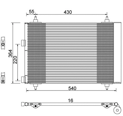 Condenseur, climatisation PowerMax 7110116