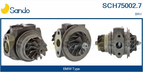 Groupe carter, turbocompresseur SANDO SCH75002.7