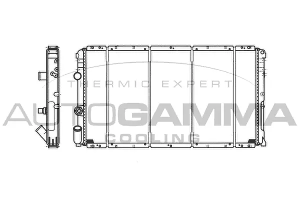 Radiateur, refroidissement du moteur AUTOGAMMA 101461